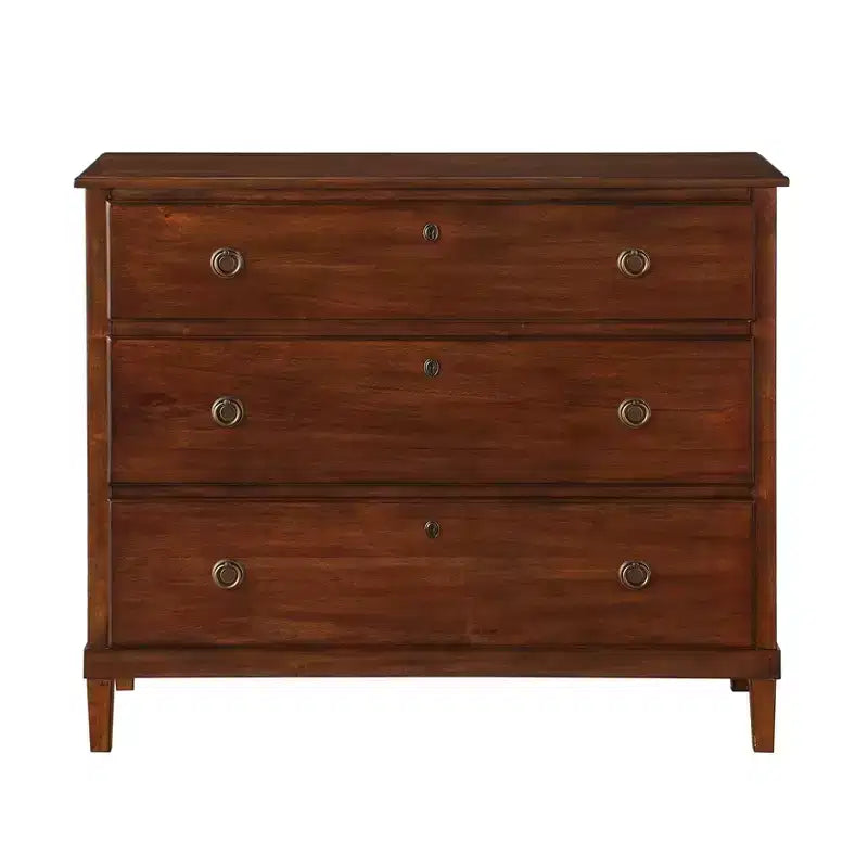 Cassettiera Comfort Pointe Cambridge Marrone: Stile Transizionale, Guide Metalliche, Blocchi di Sicurezza, Nessun Montaggio Richiesto