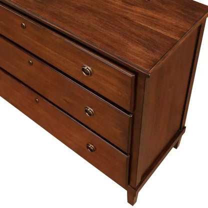 Cassettiera Comfort Pointe Cambridge Marrone: Stile Transizionale, Guide Metalliche, Blocchi di Sicurezza, Nessun Montaggio Richiesto