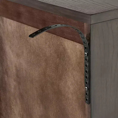 Palma Arched Fluted Cabinet Dark Brown - Threshold™ designed with Studio McGee