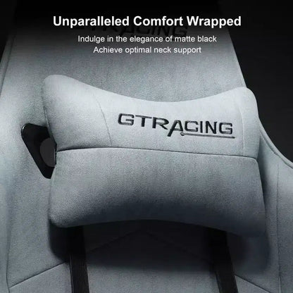 GTRACING Gaming Chair with Footres Ergonomic Recliner Office Chair with Lumbar Support Blue