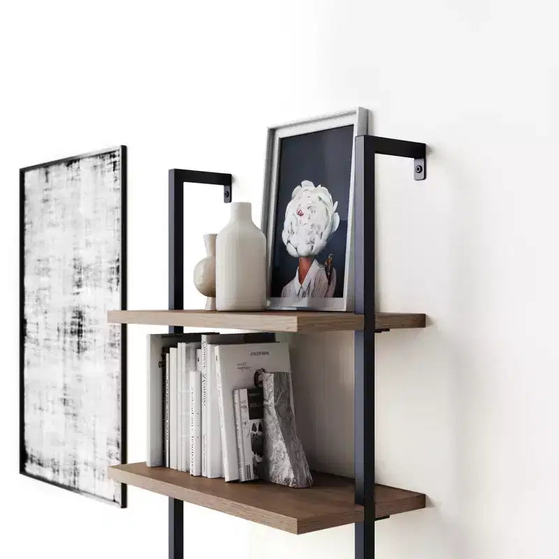 Nathan James 72.5" Theo Bookshelf Brown