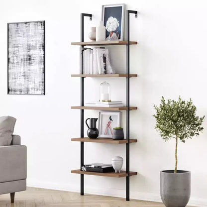 Nathan James 72.5" Theo Bookshelf Brown