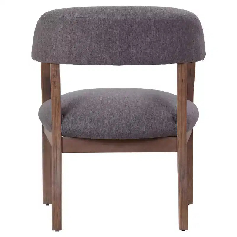 Boss Office Products Modern Captain's Chair Slate Gray: Upholstered Desk Chair, Wood Frame, Nailhead Trim