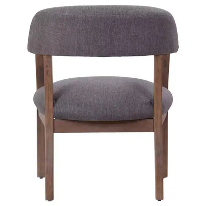Boss Office Products Modern Captain's Chair Slate Gray: Upholstered Desk Chair, Wood Frame, Nailhead Trim