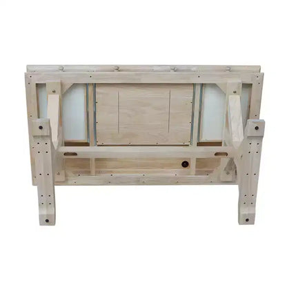 Executive Desk with Canyon Base Unfinished - International Concepts: Modern Hardwood Office, 60-Inch Surface