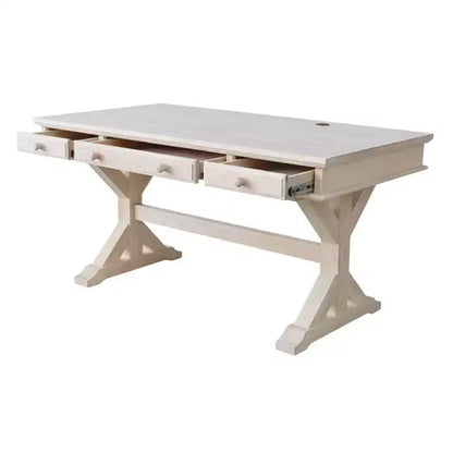 Executive Desk with Canyon Base Unfinished - International Concepts: Modern Hardwood Office, 60-Inch Surface