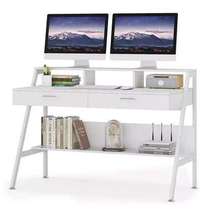 LITTLE TREE 47" Modern Computer Desk White
