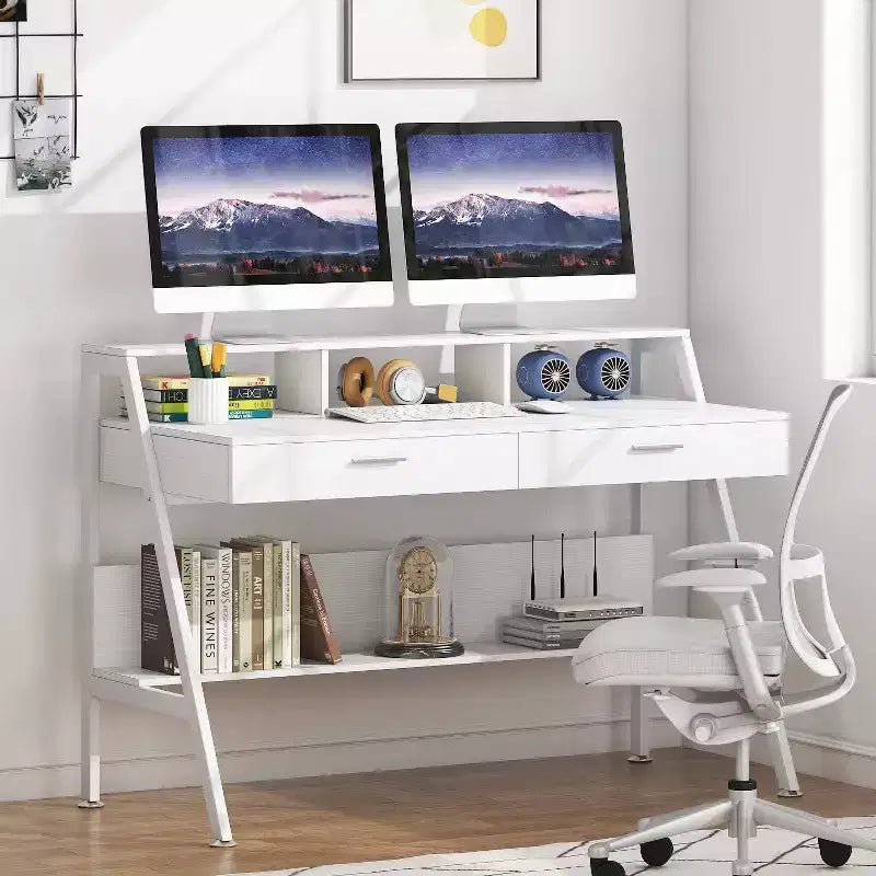 LITTLE TREE 47" Modern Computer Desk White