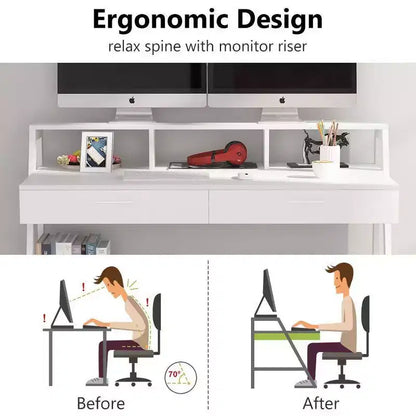 LITTLE TREE 47" Modern Computer Desk White