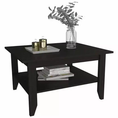 Trieste Coffee Table Black - Boahaus: Modern Minimalist Design, 31.5"x27.5" Surface, Lower Shelf