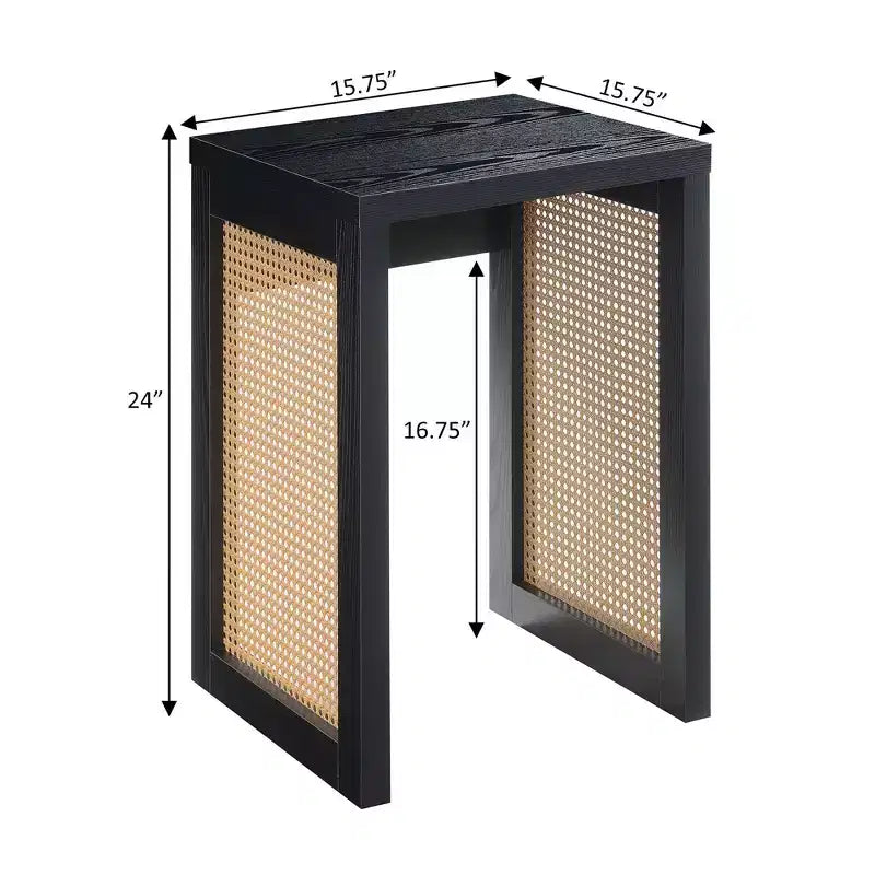 Breighton Home Northfield Tavolino da divano Weave in nero/beige Barley