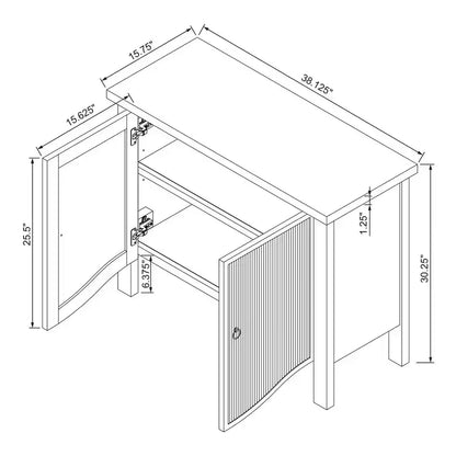 Elder 2 Door Cabinet Natural - Threshold™ designed with Studio McGee