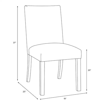 Skyline Furniture Hendrix Dining Chair in Block Print