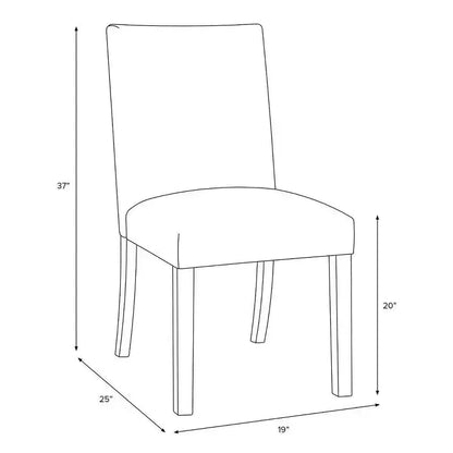 Skyline Furniture Hendrix Dining Chair in Block Print