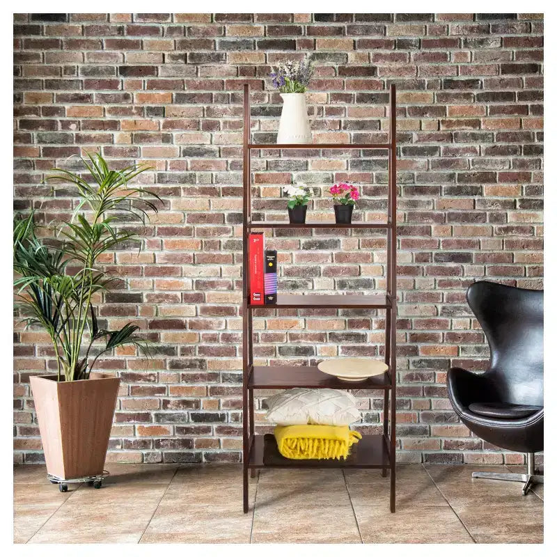 Libreria a scaletta con 72 ripiani - Flora Home