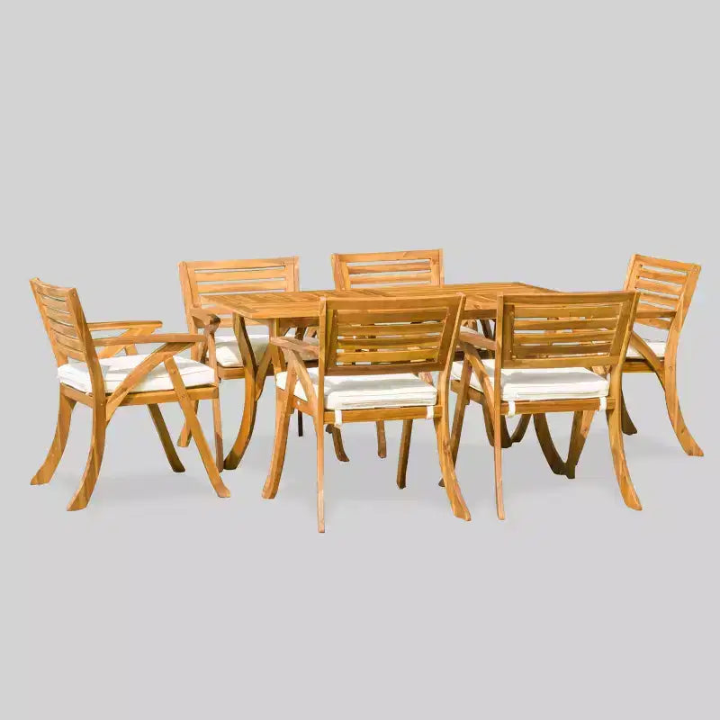 Hermosa 7pc Acacia Dining Set - Christopher Knight Home