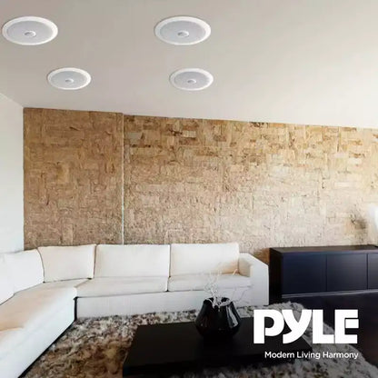 Pyle Sistema di Altoparlanti Home Audio Stereo a 2 Vie da Incasso a Parete/Soffitto da 8 Pollici, 6 Altoparlanti