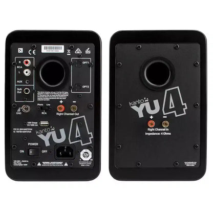 Kanto YU4 Altoparlanti Attivi da Scaffale con Bluetooth Integrato - Coppia