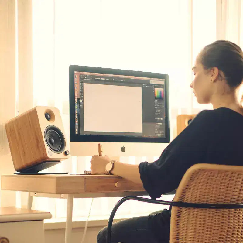 Kanto YU4 Altoparlanti Attivi da Scaffale con Bluetooth Integrato - Coppia