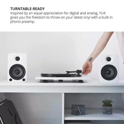 Kanto YU4 Altoparlanti Attivi da Scaffale con Bluetooth Integrato - Coppia