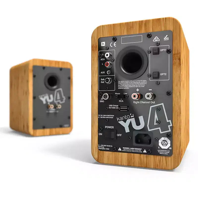 Kanto YU4 Altoparlanti Attivi da Scaffale con Bluetooth Integrato - Coppia