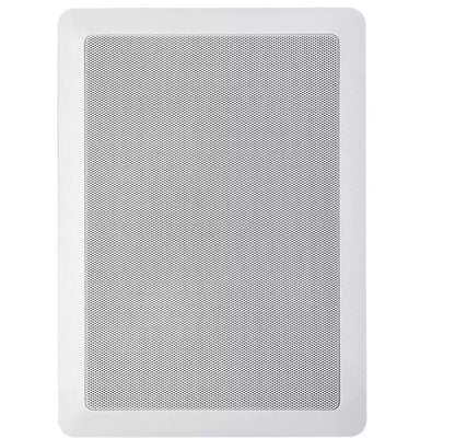 Monoprice 2-Way Polypropylene In-Wall Speakers - 6.5 Inch (Pair) With Paintable Grille - Aria Series
