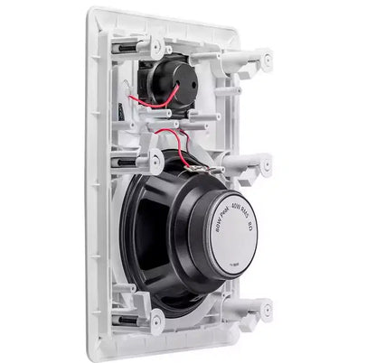 Monoprice 2-Way Polypropylene In-Wall Speakers - 6.5 Inch (Pair) With Paintable Grille - Aria Series