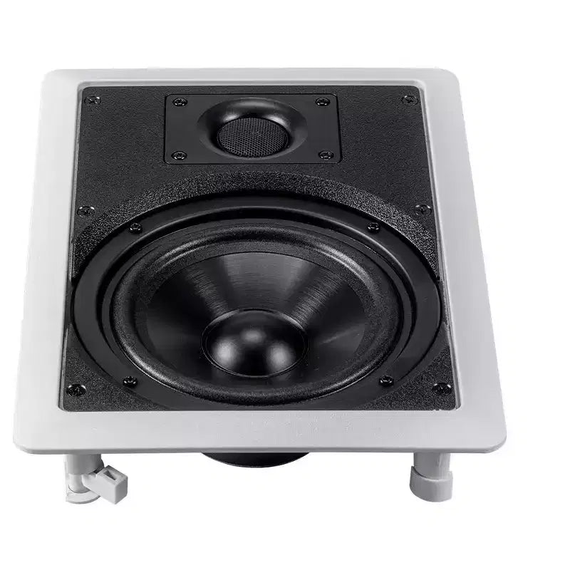 Monoprice 2-Way Polypropylene In-Wall Speakers - 6.5 Inch (Pair) With Paintable Grille - Aria Series