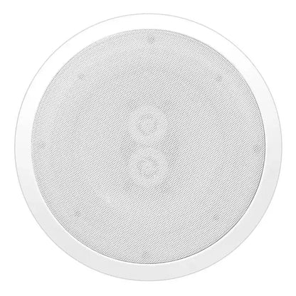 PYLE PWRC82 Doppio sistema di altoparlanti woofer da soffitto impermeabili per interni o esterni a 2 vie da 400 watt, 8 pollici, con impedenza di 8 Ohm, bianco (confezione da 2)