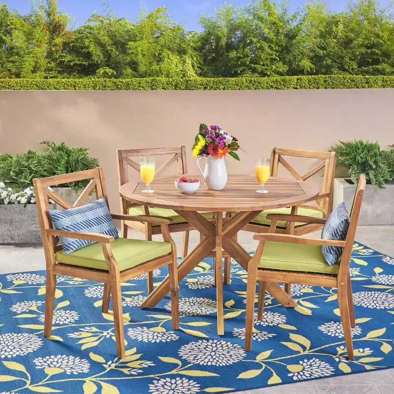Llano 5pc Patio Dining Set - Christopher Knight Home