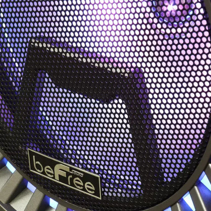 beFree Portable 12inch double subwoofer speaker system