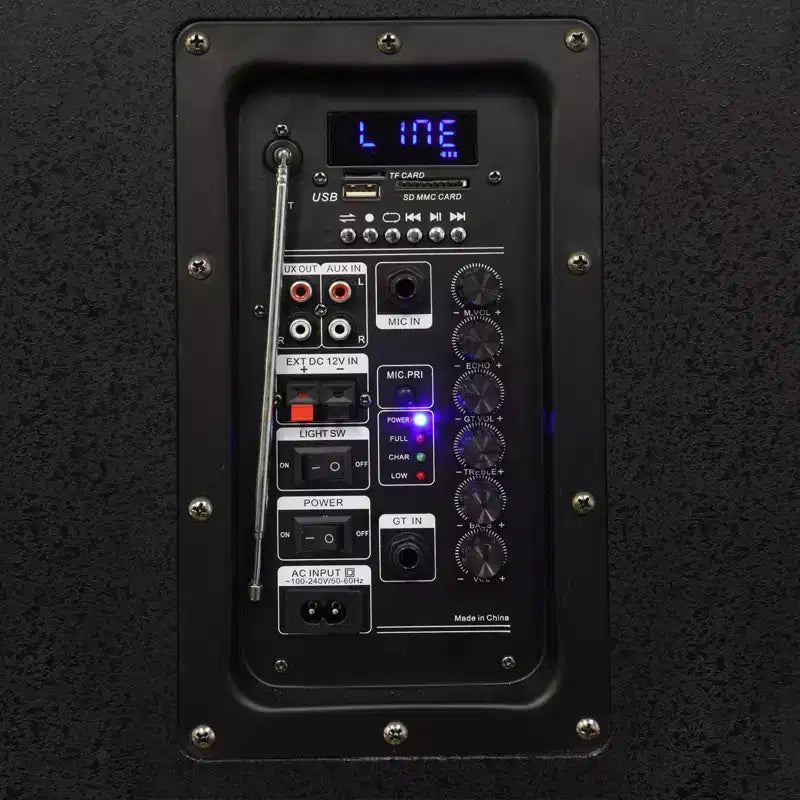 beFree Portable 12inch double subwoofer speaker system