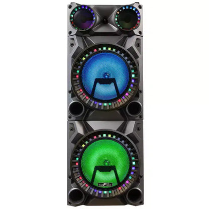 beFree Portable 12inch double subwoofer speaker system