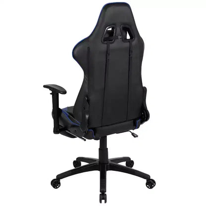 Flash Furniture X30 Gaming Chair Racing Office Ergonomic Computer Chair with Fully Reclining Back and Slide-Out Footrest in Red LeatherSoft