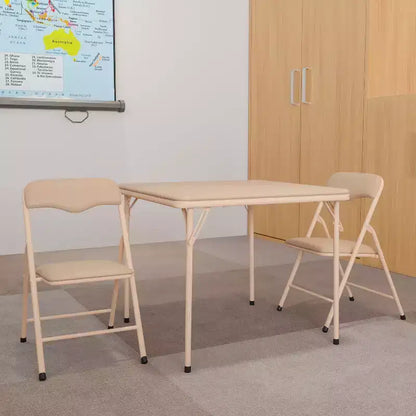 Emma e Oliver Set da tavolo e sedie pieghevoli a 3 pezzi per bambini - Set da tavolo per attività per bambini
