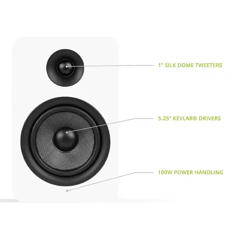 Kanto YUP6 Passive Bookshelf Speakers - Pair