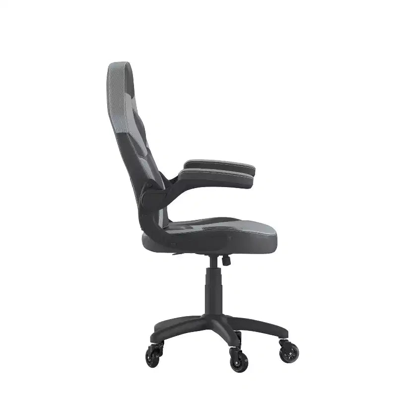 Sedia da gaming Flash Furniture X10 sedia da ufficio da corsa per PC computer con braccioli ribaltabili e ruote trasparenti