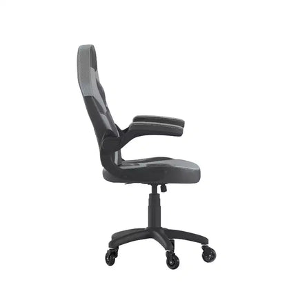 Sedia da gaming Flash Furniture X10 sedia da ufficio da corsa per PC computer con braccioli ribaltabili e ruote trasparenti