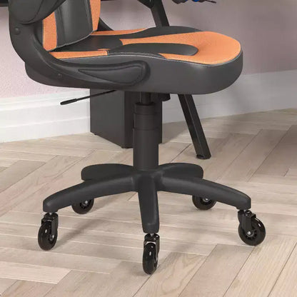 Sedia da gaming Flash Furniture X10 sedia da ufficio da corsa per PC computer con braccioli ribaltabili e ruote trasparenti