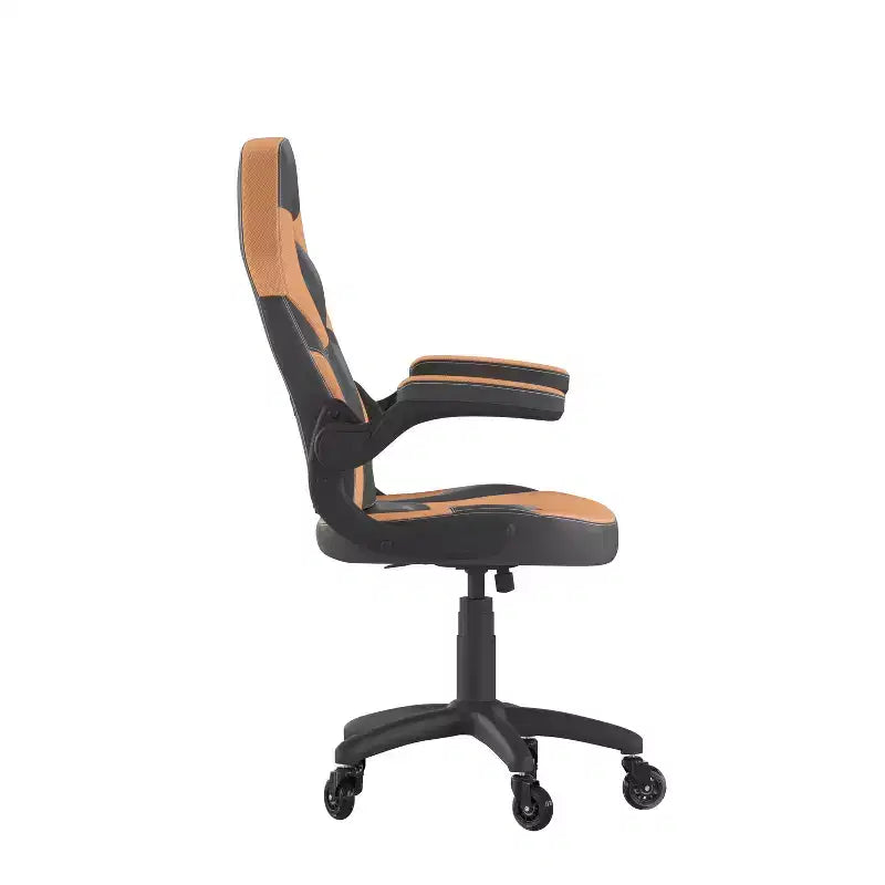Sedia da gaming Flash Furniture X10 sedia da ufficio da corsa per PC computer con braccioli ribaltabili e ruote trasparenti