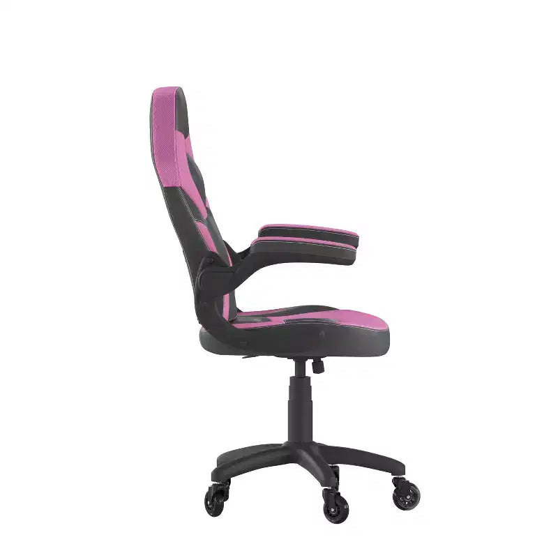 Sedia da gaming Flash Furniture X10 sedia da ufficio da corsa per PC computer con braccioli ribaltabili e ruote trasparenti