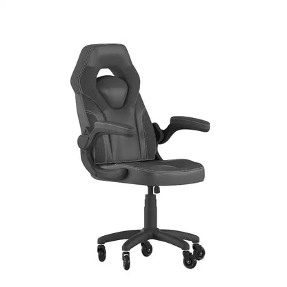 Sedia da gaming Flash Furniture X10 sedia da ufficio da corsa per PC computer con braccioli ribaltabili e ruote trasparenti