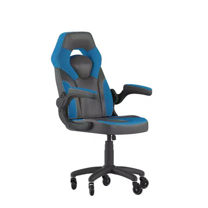 Sedia da gaming Flash Furniture X10 sedia da ufficio da corsa per PC computer con braccioli ribaltabili e ruote trasparenti