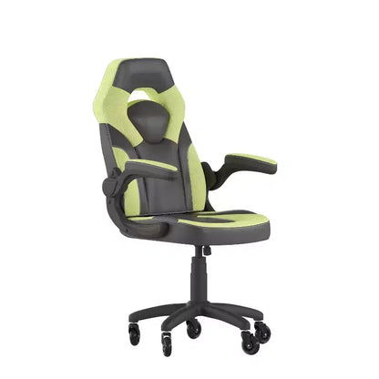 Sedia da gaming Flash Furniture X10 sedia da ufficio da corsa per PC computer con braccioli ribaltabili e ruote trasparenti