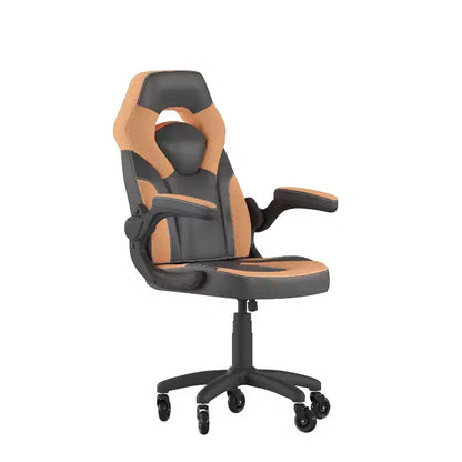 Sedia da gaming Flash Furniture X10 sedia da ufficio da corsa per PC computer con braccioli ribaltabili e ruote trasparenti
