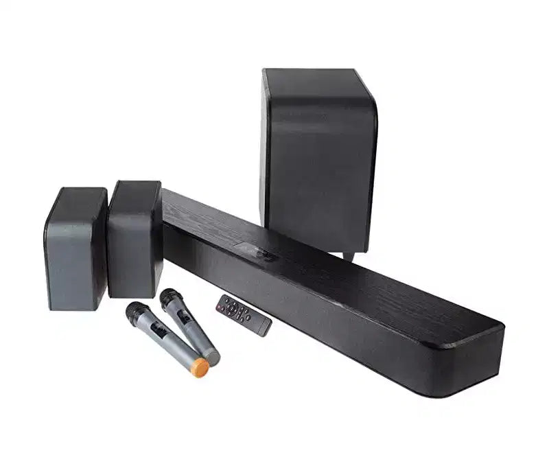 Vivitar Home Theater Soundbar System with 4 3 Full Frequency Drivers,2 Microphones, 2 Speakers and 6.5 Subwoofer