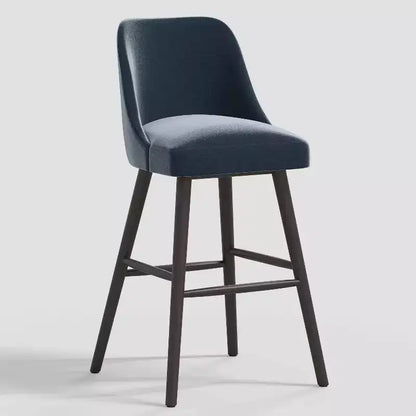 31 Geller Modern Counter Height Barstool with Footrest Shiny Velvet - Threshold