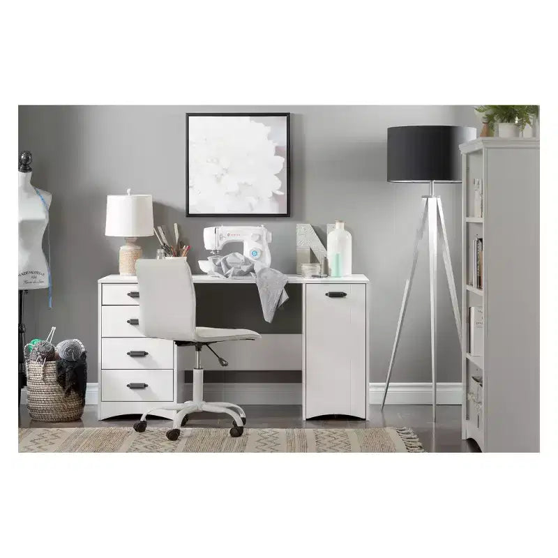 57.75 Artwork 4 Shelf Bookcase - South Shore