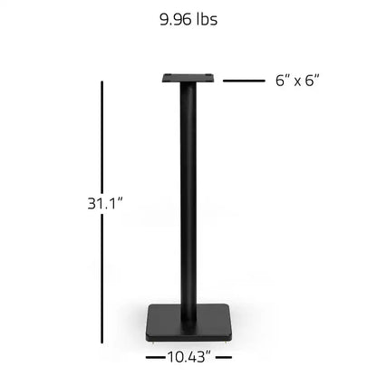Supporti da pavimento Fluance per diffusori surround e da scaffale con gestione cavi - Base quadrata/coppia (SS05S)