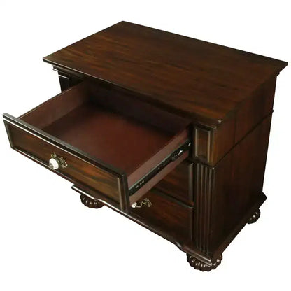 Pennings 3 Drawer Nightstand with Bun Feets - HOMES: Inside + Out